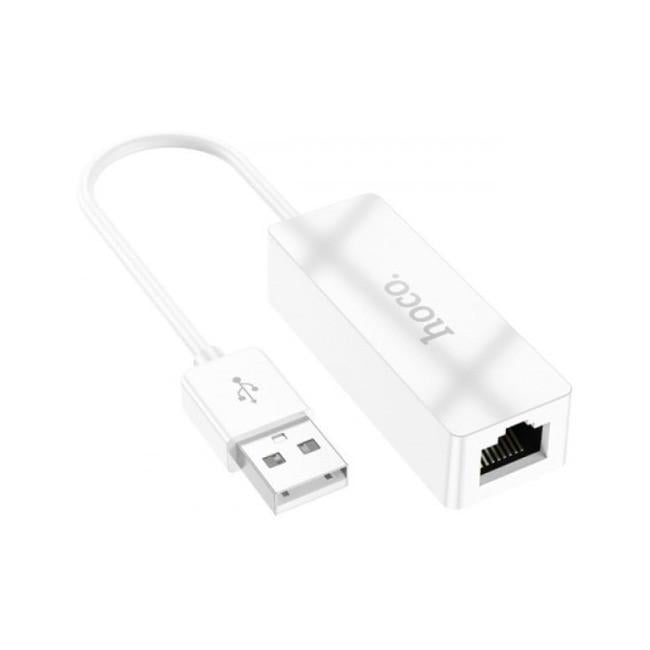Перехідник USB на RJ45 HOCO Acquire UA22 USB на Ethernet White (019918)