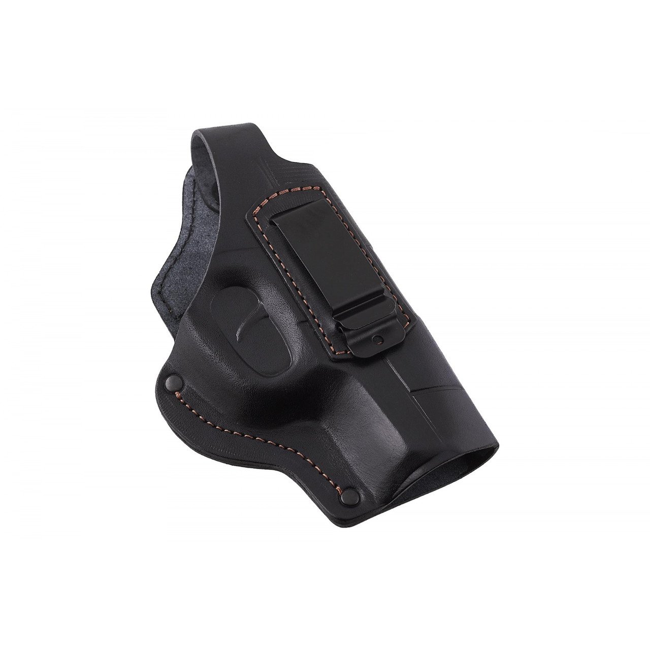 Кобура для Форт-17 поясная формованная кожаная с клипсой 17201 Черный (1868239)