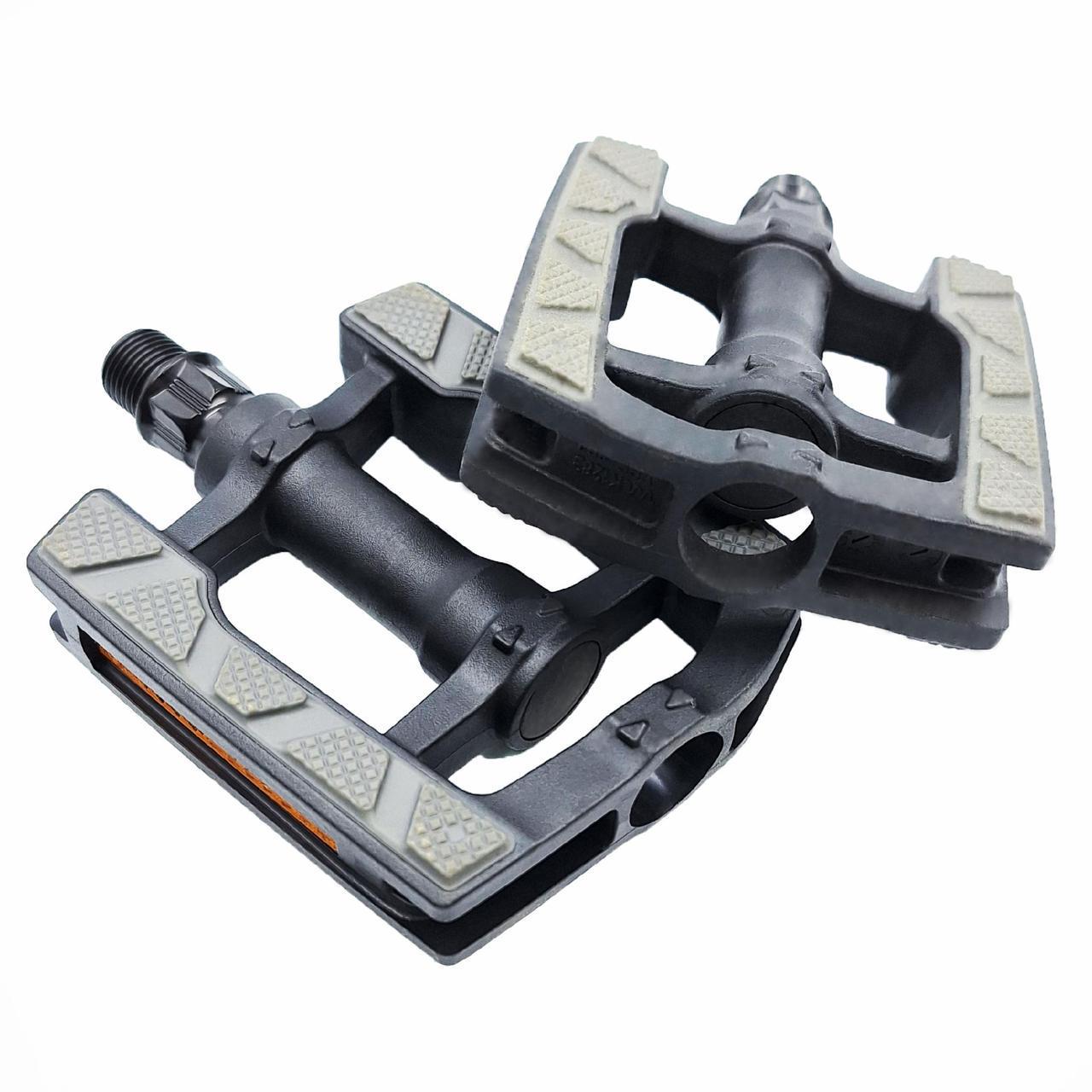 Педали велосипедные Prox VPE-899 пластиковые с резиновым покрытием Черный с серым (G0000258) - фото 3 Педали велосипедные Prox VPE-899 пластиковые с резиновым покрытием Черный с серым (G0000258) - фото 3