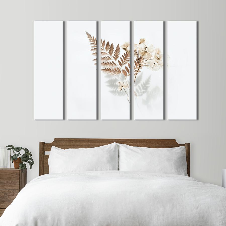 Картина на полотні Мінімалістичне полотно з аркушем папороті 132x80 см (919-51)