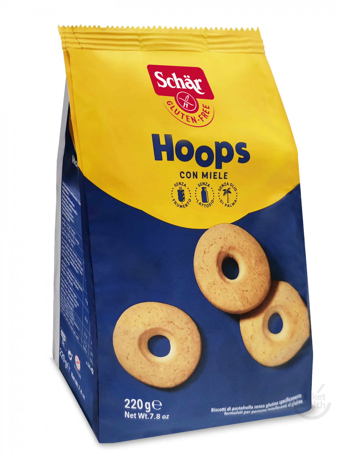 Печенье без глютена Dr. Schar Hoops бублики медовые 220 г (11773051)
