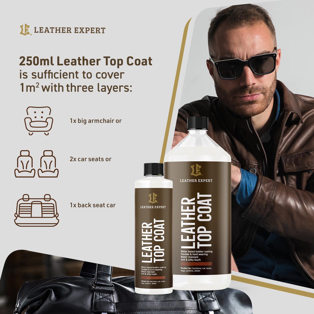 Лак бесцветный для кожи салона автомобиля Leather Expert Leather Top Coat глянцевый 50 мл - фото 5