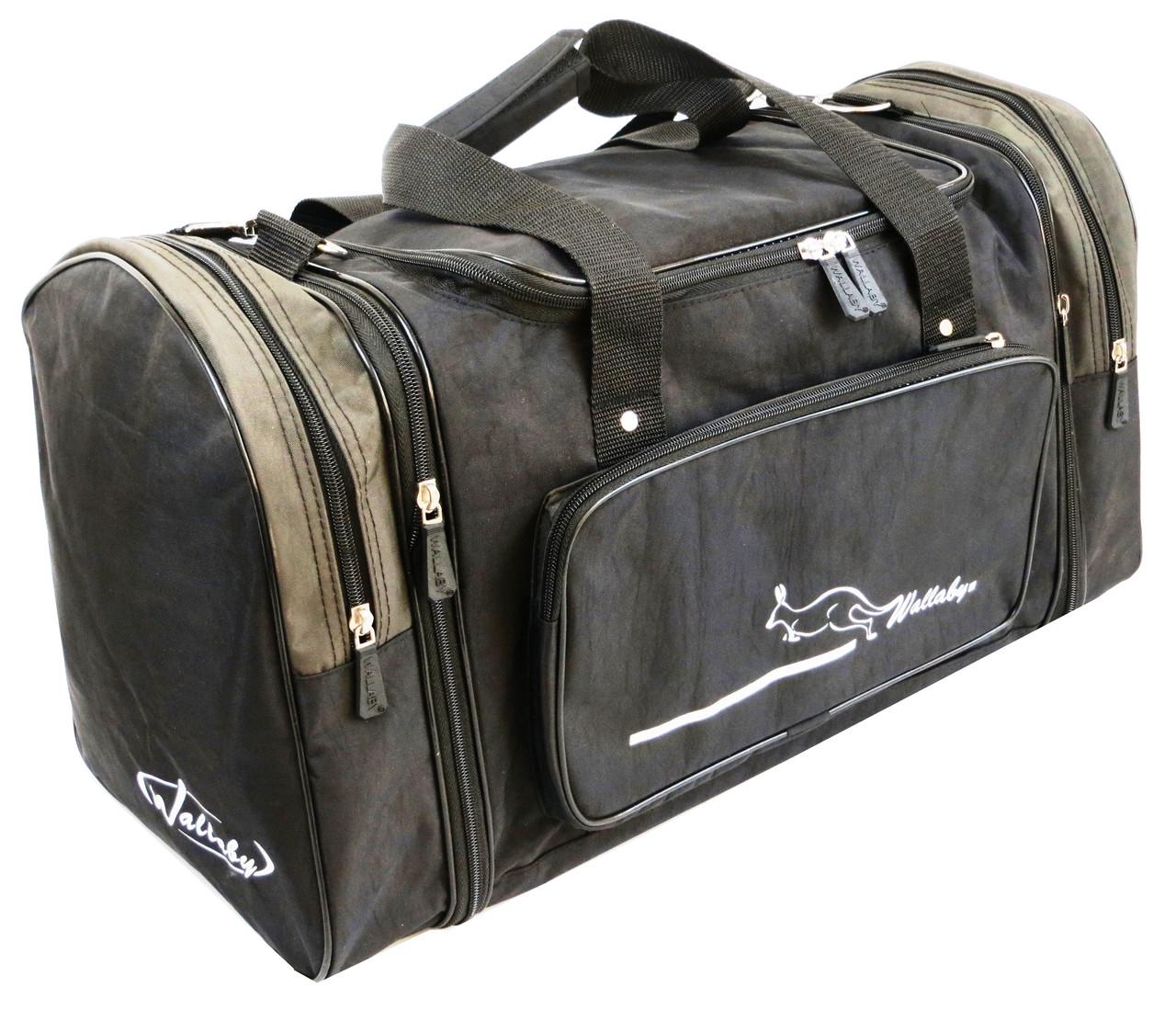 Дорожная сумка с расширением Wallaby 375-3 39 л Черный