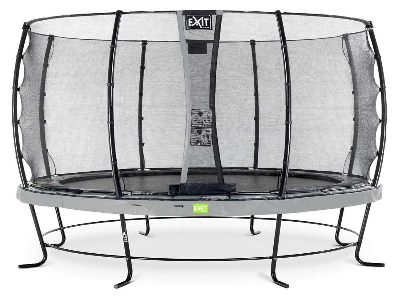 Батут c защитной сеткой Exit Toys Elegant 427 cм Серый