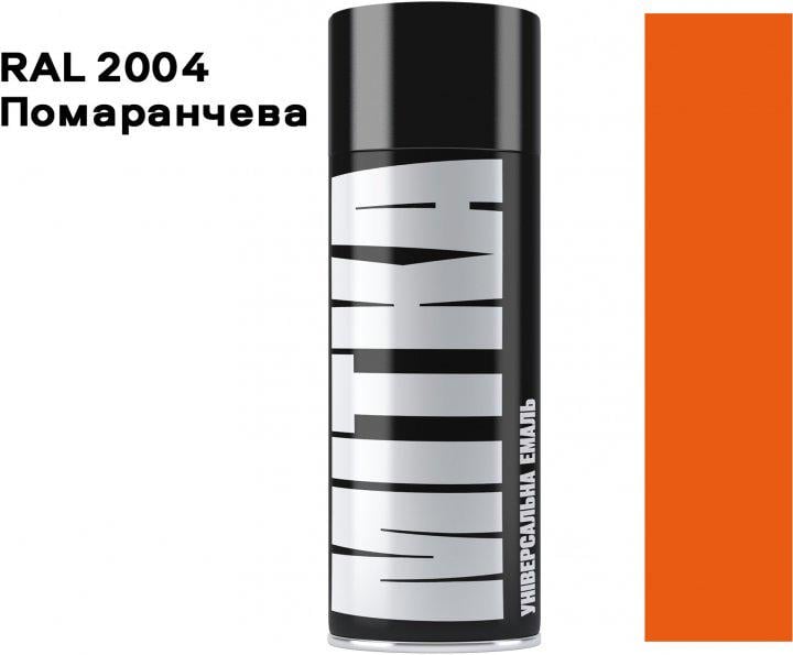 Эмаль MITKA Универсальная 400 мл 2004 Оранжевый (MI2004) - фото 2