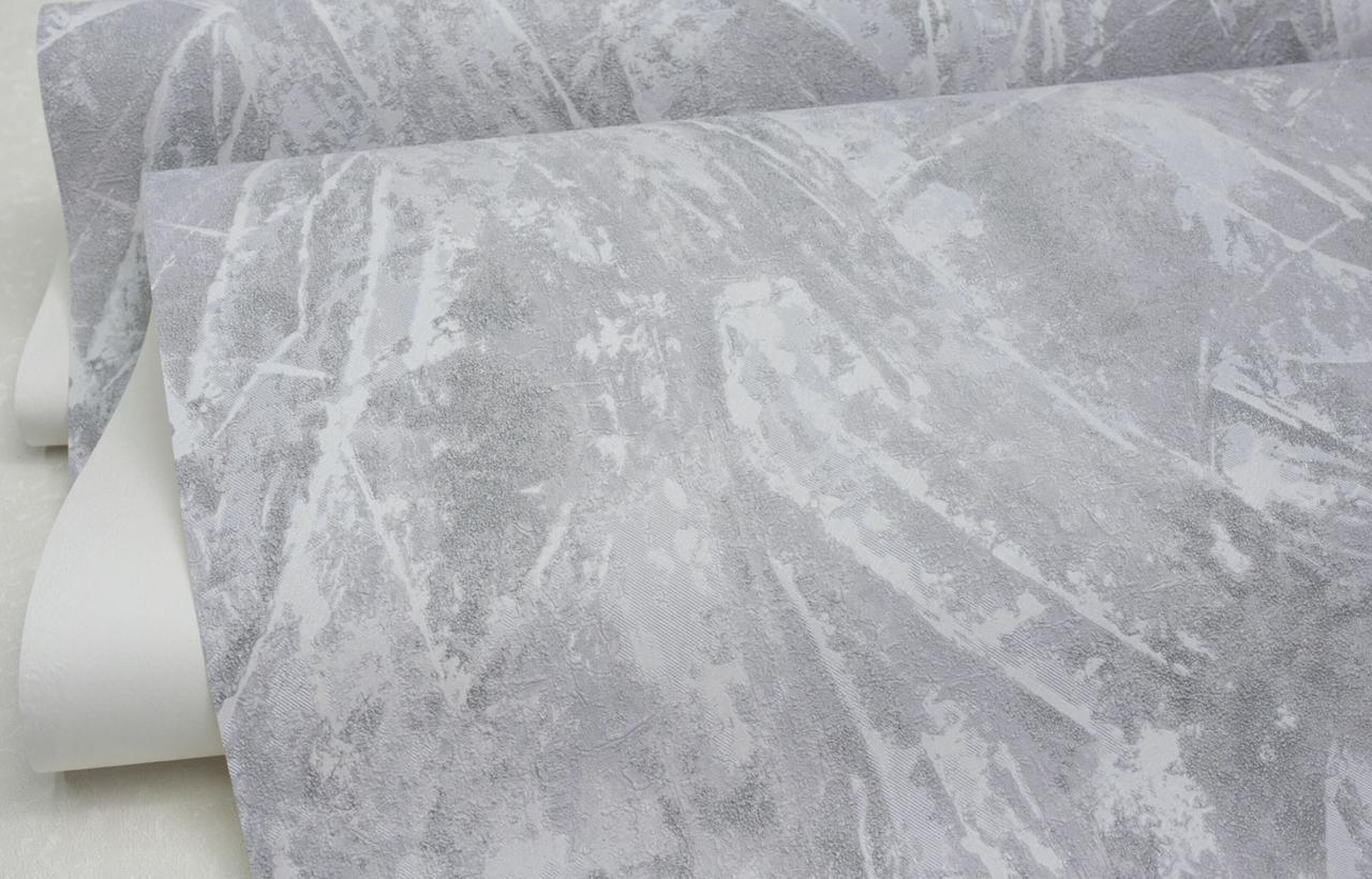 Обои флизелиновые SINTRA ALICANTE UNI 406335 винил горячего тиснения 1,06х10,05 м Серый