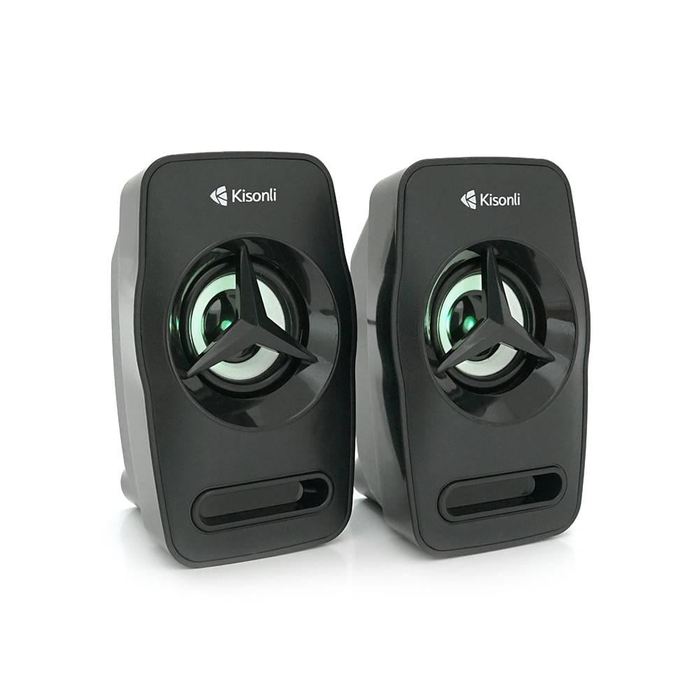 Колонки для ПК і ноутбука Kisonli L-3030 USB/3,5 мм 2х3W 20Hz-20KHz 20х11х13 мм Black (35894)