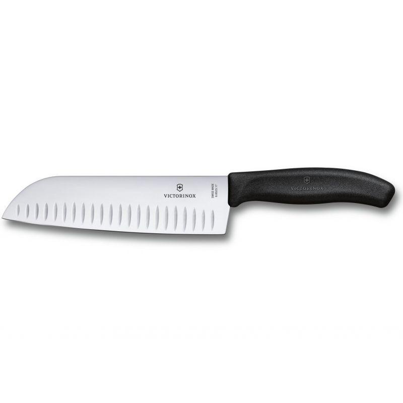 Нож кухонный Victorinox Vx68523.17B Swiss Classic Santoku 373 мм Черный