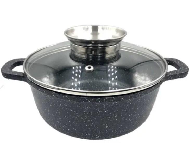 Котел Unique UN-5271 с антипригарным мраморным покрытием 16 см 1,2 л Черный (2104619406) Котел Unique UN-5271 с антипригарным мраморным покрытием 16 см 1,2 л Черный (2104619406)