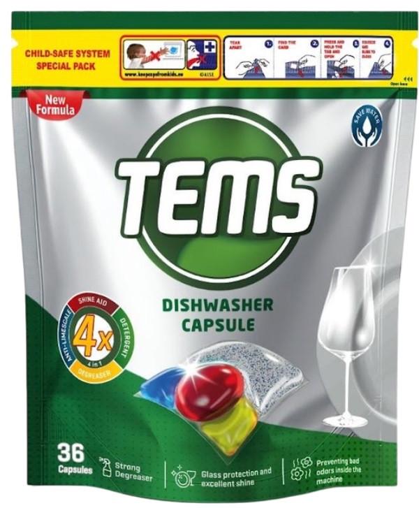 Капсулы для посудомоечной машины TEMS 4 в1 12 шт. (2623045930)
