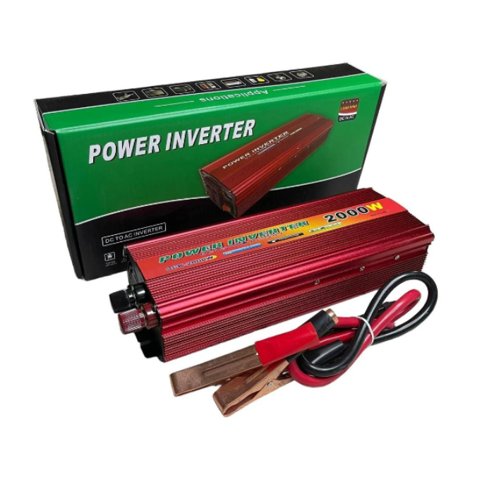 Автомобильный инвертор DC/AC Power Inverter SSK-2000W с 12V в 220V (SKF-20)