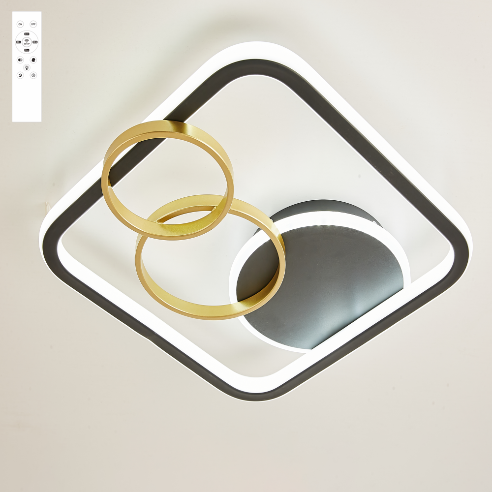 Люстра светодиодная ESLLSE MENSOLA S 90 Вт Черный (10125-1)