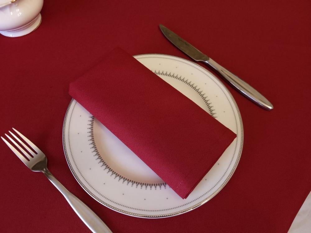 Набор салфеток 40х40 см 6 шт. Бордо (15001)