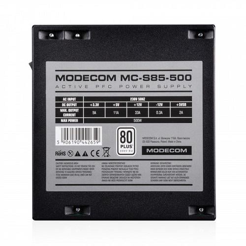 Блок питания Modecom 500W 120 мм 80 PLUS Bulk (MC-500-85) - фото 3