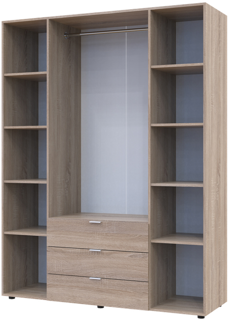 Шафа Doros Гелар 155х49,5х203,4 см Дуб сонома (80397560) - фото 2 Шафа Doros Гелар 155х49,5х203,4 см Дуб сонома (80397560) - фото 2