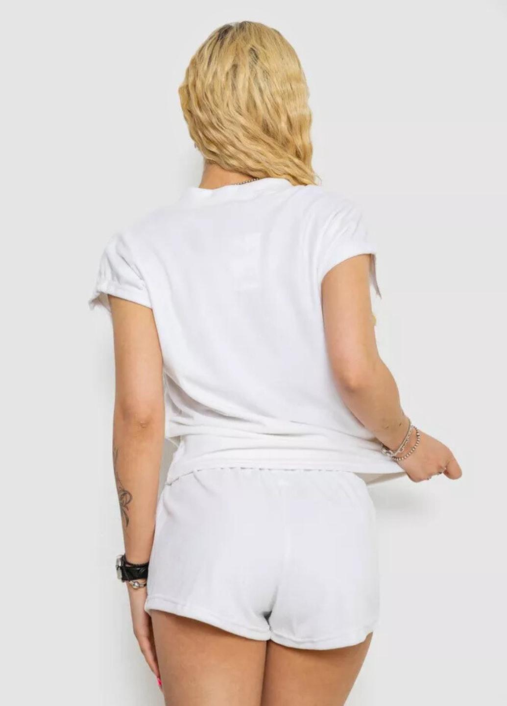 Пижама женская велюровая Juicy футболка/шорты XL Milky (7616) - фото 4 Пижама женская велюровая Juicy футболка/шорты XL Milky (7616) - фото 4