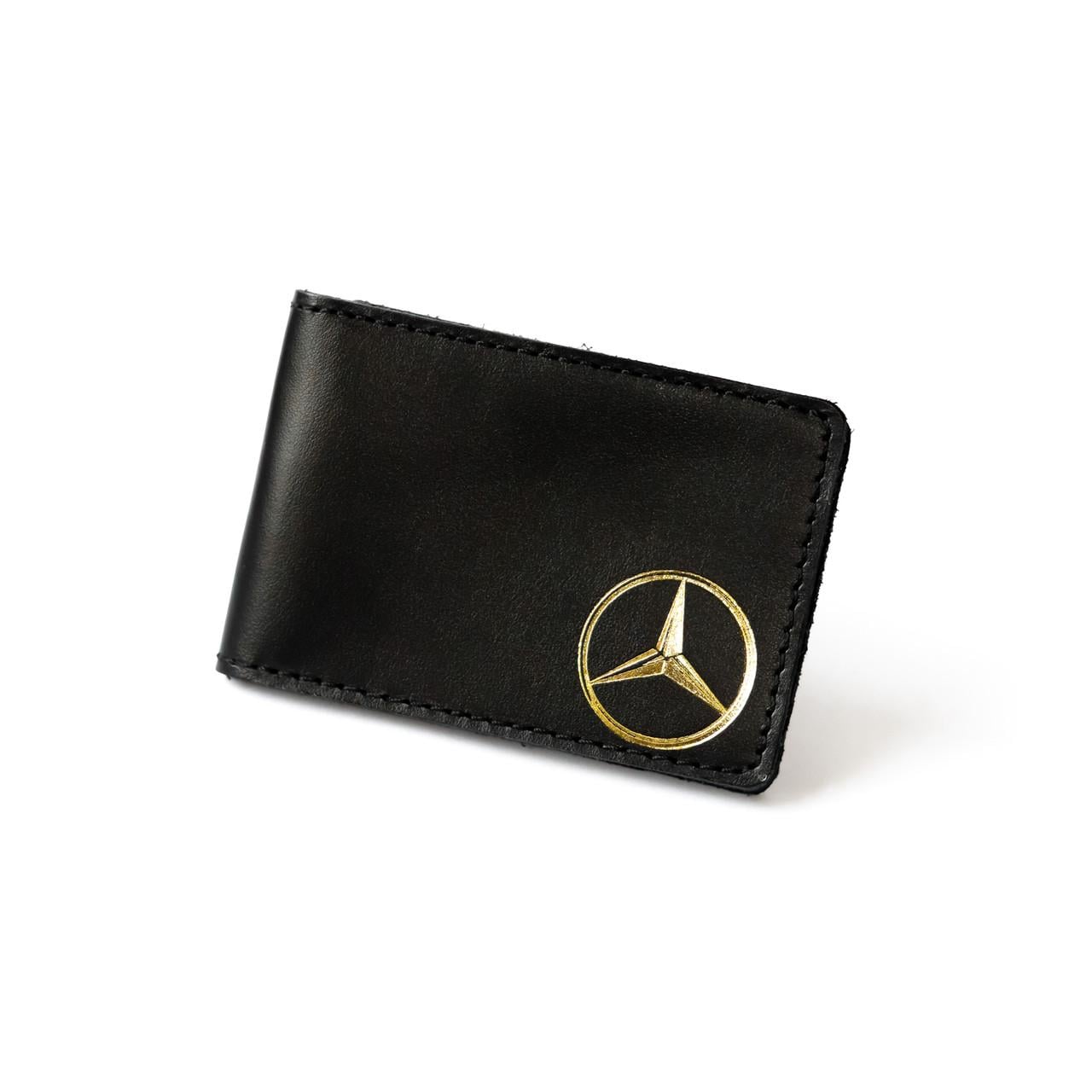 Обкладинка для автодокументів з логотипом Mercedes Чорний/Золотий (2137022358)