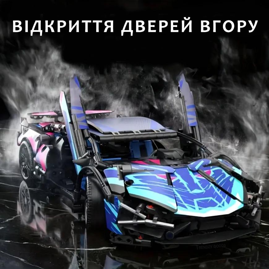 Конструктор Lamborghini Sian FK937 Cyberpunk 1291 деталь 1:14 (29011661) - фото 5 Конструктор Lamborghini Sian FK937 Cyberpunk 1291 деталь 1:14 (29011661) - фото 5