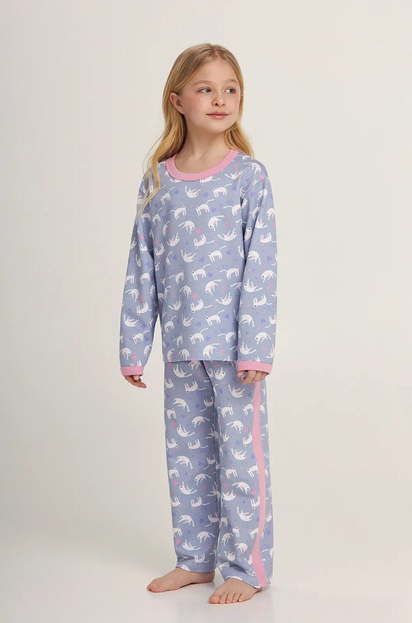 Пижама детская для девочек Ellen DREAMY CAT 0780/01/01 см Фиолетовый