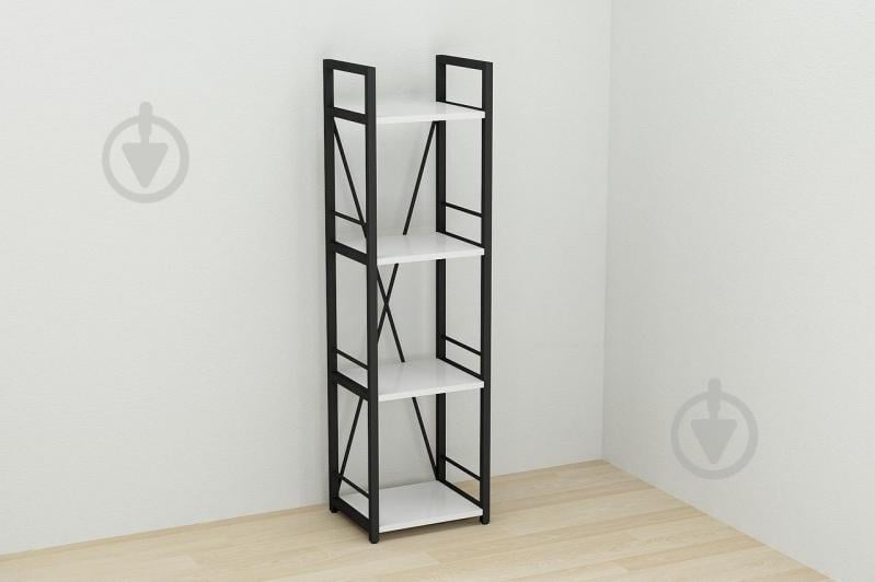 Этажерка Ferrum-decor Конект 120x34x28 см Черный / Белый (XK00235)