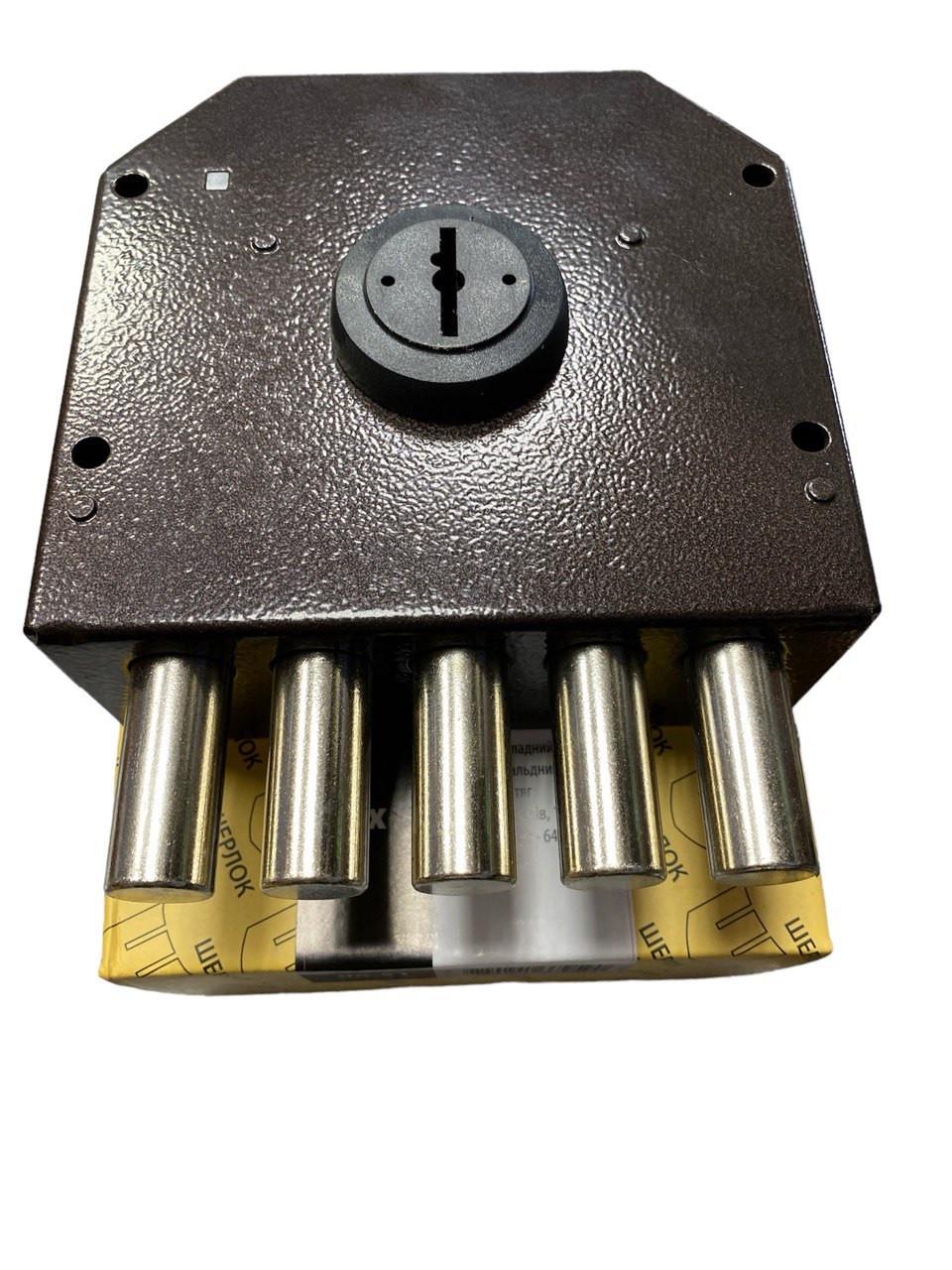 Замок накладной гаражный Шерлок 06.51 5 ключей - фото 5