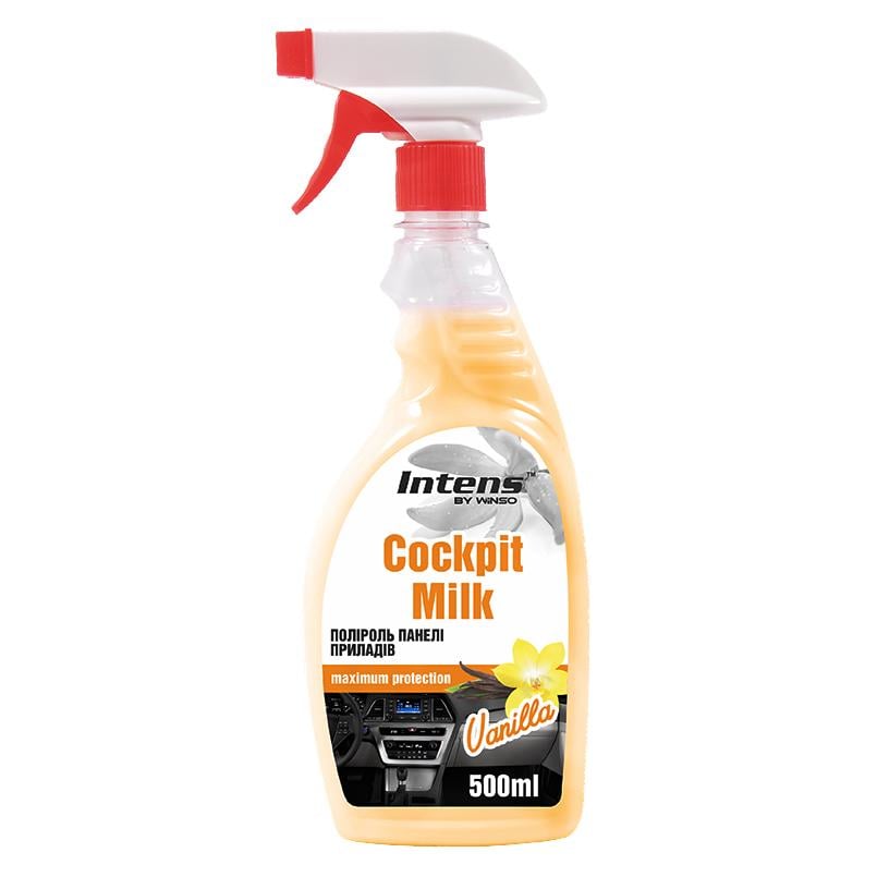 Полироль-молочко для панели приборов Winso Cockpit Milk Ваниль, 500мл