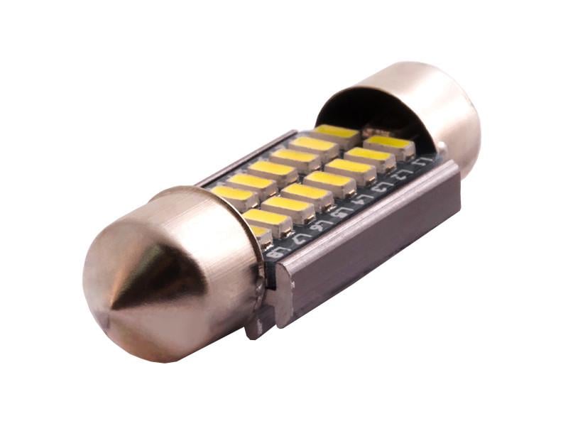 Автолампа светодиодная C5W SV8,5 с обманкой 12 В 41 мм SMD3014-16led Белый (1879) Автолампа светодиодная C5W SV8,5 с обманкой 12 В 41 мм SMD3014-16led Белый (1879)