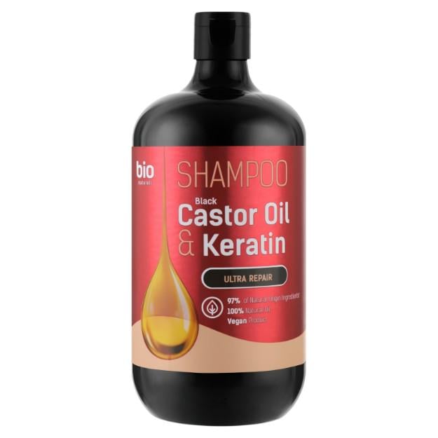 Шампунь Bio Naturell Black Castor Oil and Keratin 946 мл (8588006041385) - фото 1