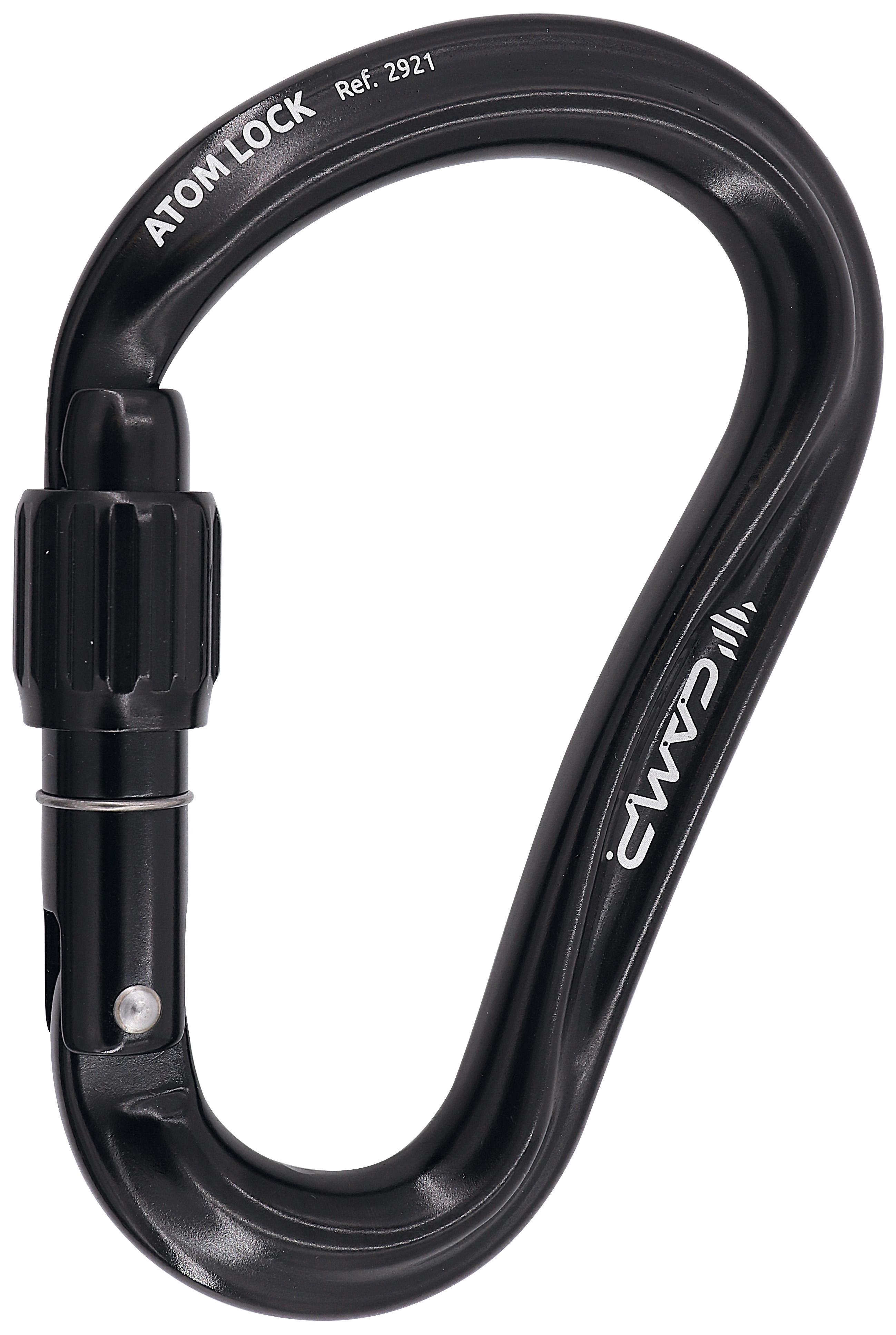 Карабін алюмінієвий CAMP ATOM LOCK Black (292104)