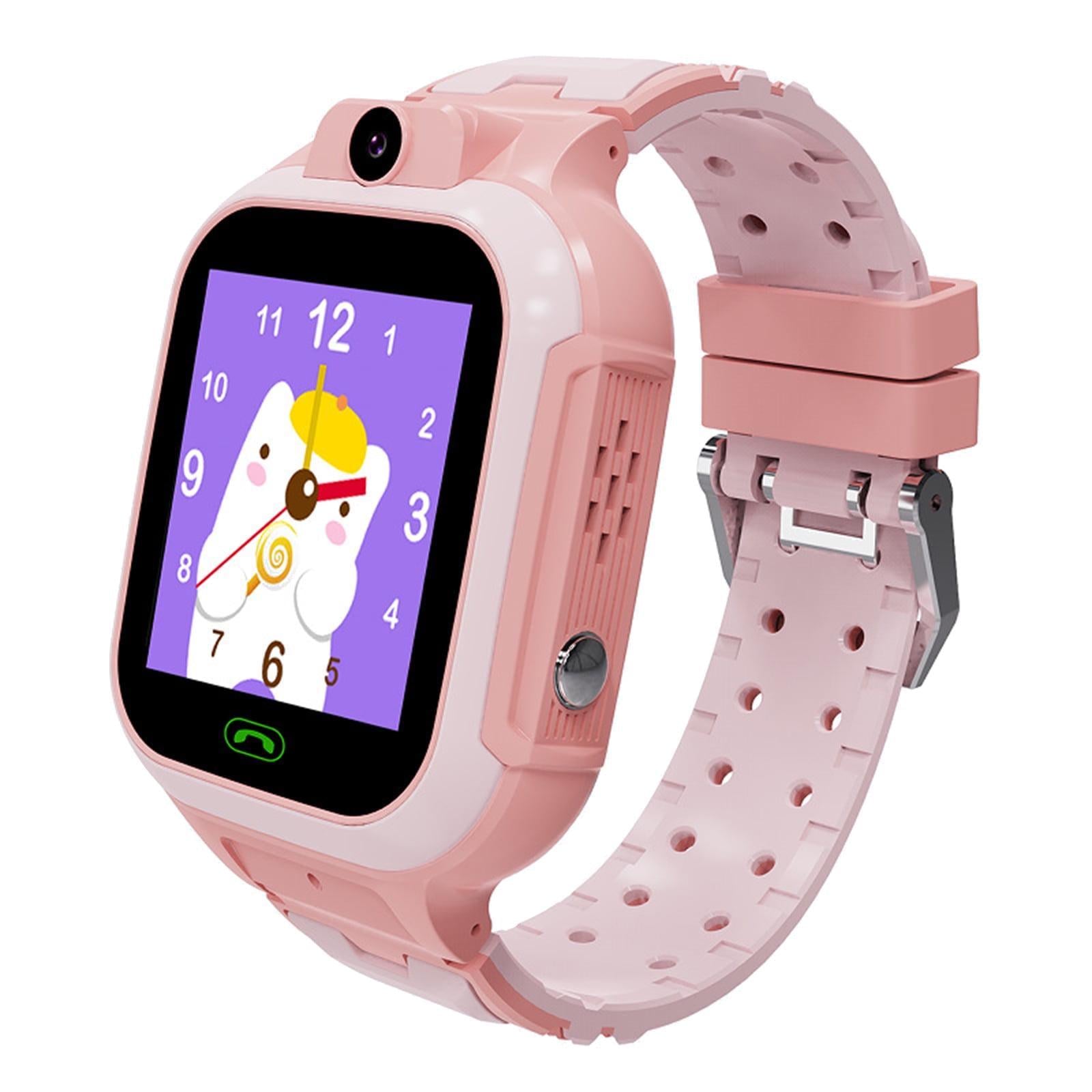 Смарт-часы-телефон Lemfo LT37 4G GPS Wi-Fi с видеозвонком SIM-карта силиконовый ремешок Pink (18757)