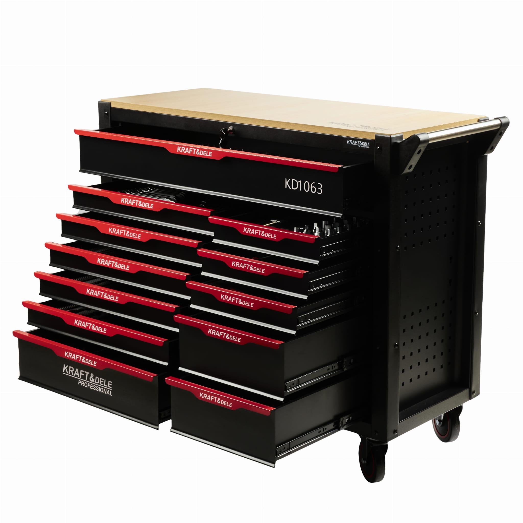 Інструментальна шафа з повним набором інструментів Kraft&Dele KD1063 1120x480x994 мм 479 ел.