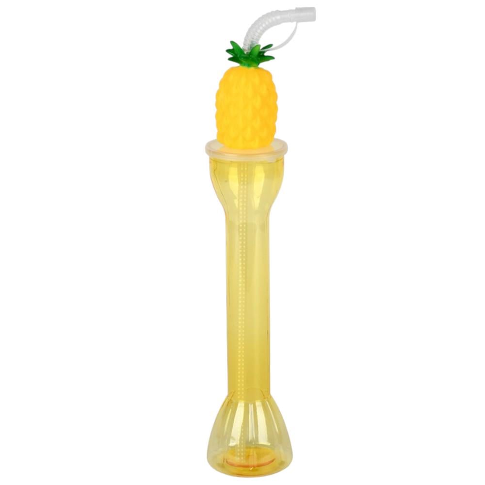 Стакан для коктейлей с крышкой Pineapple R38204 450 мл гибкая трубочка Желтый (36522583) Стакан для коктейлей с крышкой Pineapple R38204 450 мл гибкая трубочка Желтый (36522583)