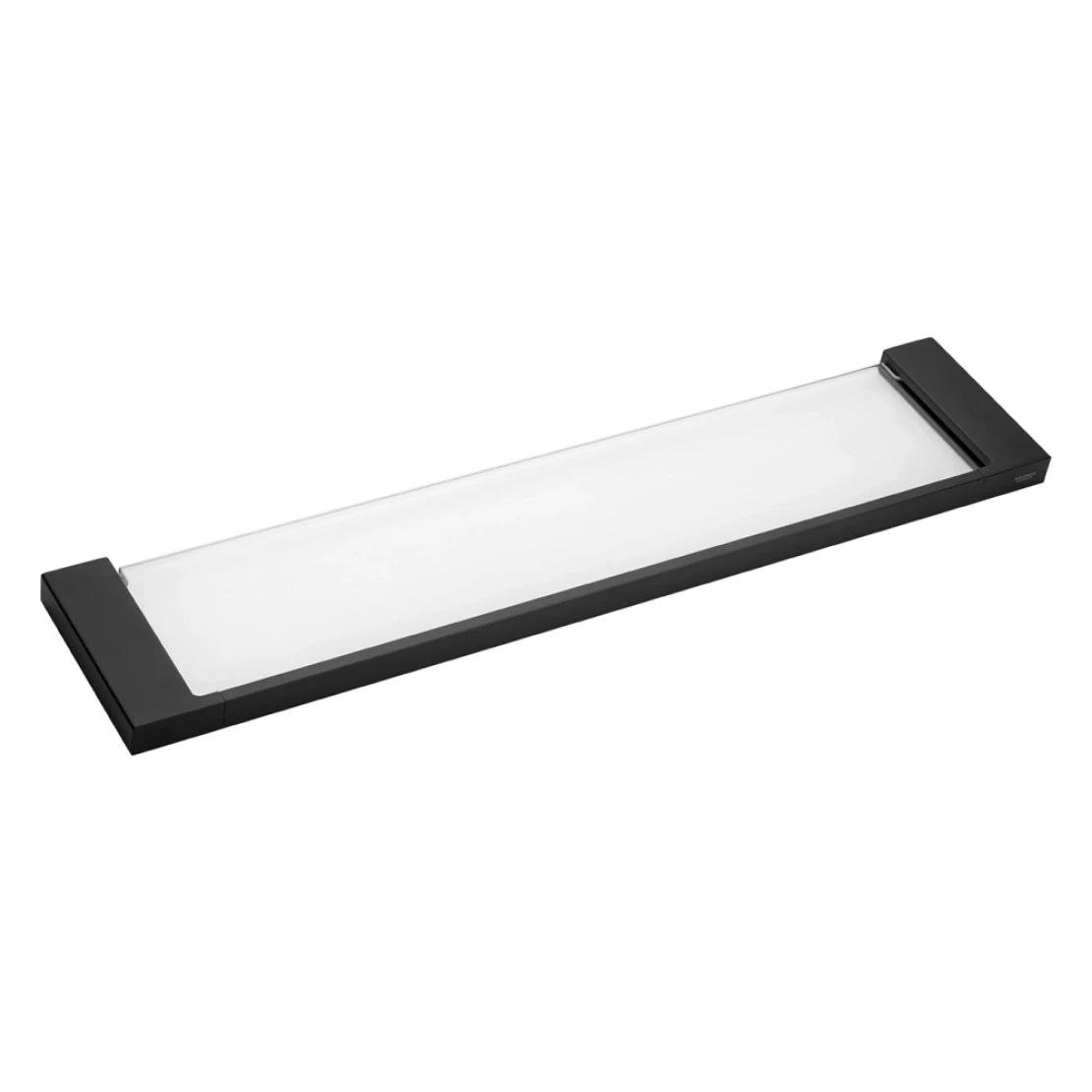 Полиця настінна скляна Kroner Edelstahl Kubus CV025662 Чорний (134707)