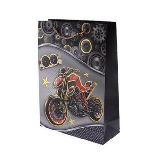 Подарочный пакет Stenson R33204-S Motorbike 18х23х10 см
