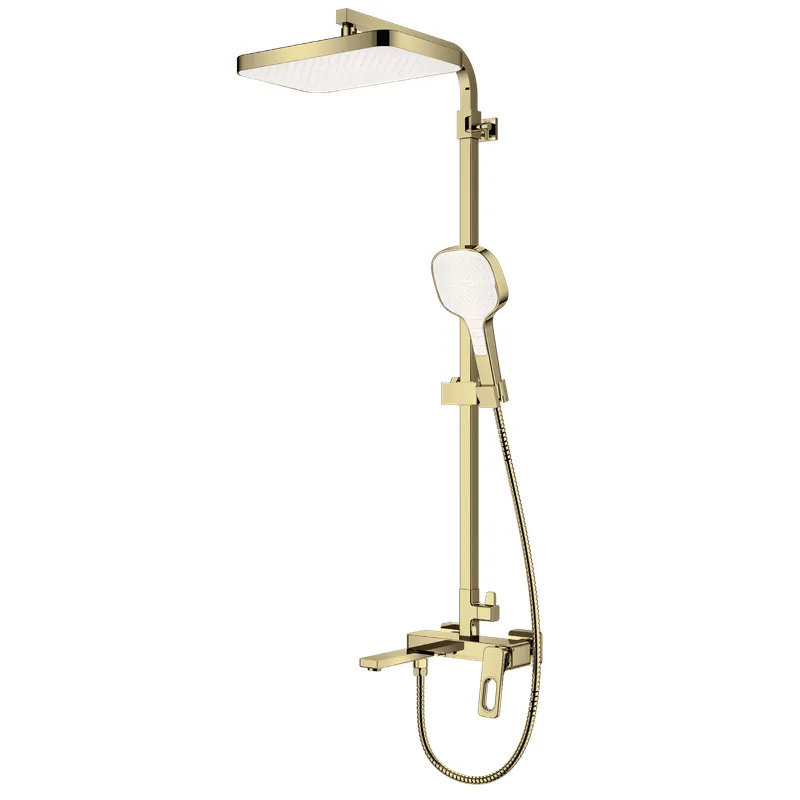 Душевая колонна со смесителем KOER KB-56031-12 3 функции Матовое золото (KR5974) Душевая колонна со смесителем KOER KB-56031-12 3 функции Матовое золото (KR5974)