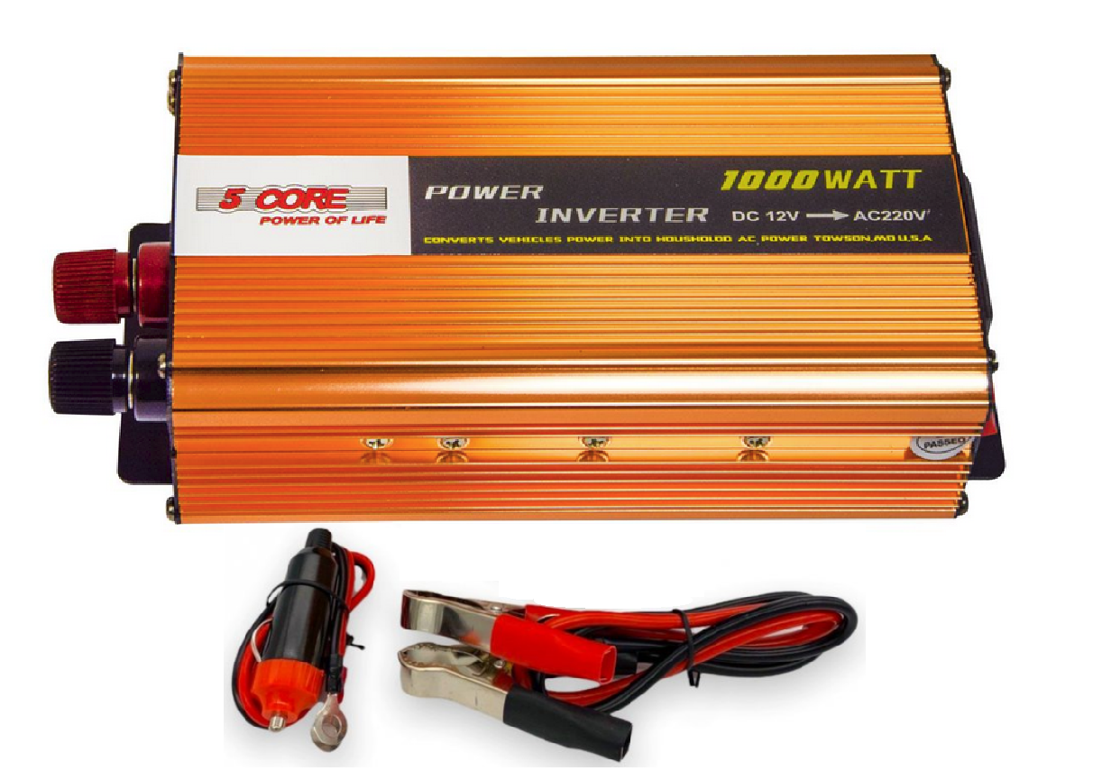 Преобразователь напряжения Five Core power 1000W 12V-220V (1741773953)