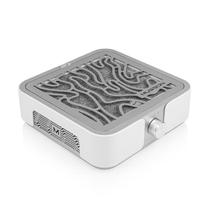 Витяжка для манікюру та педикюру MUSSON X2 з вугільним НЕРА-фільтром 72W Silver (MUSSON X2 SILVER)