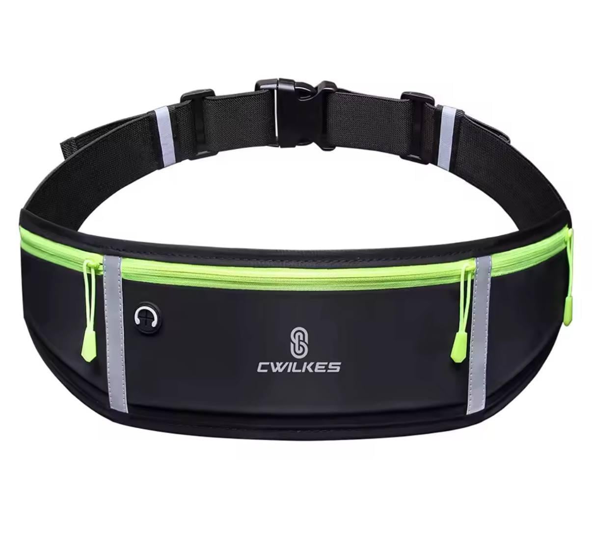 Сумка на пояс для бігу CWILKES 20х10 см Чорний (Е051565) Сумка на пояс для бігу CWILKES 20х10 см Чорний (Е051565)