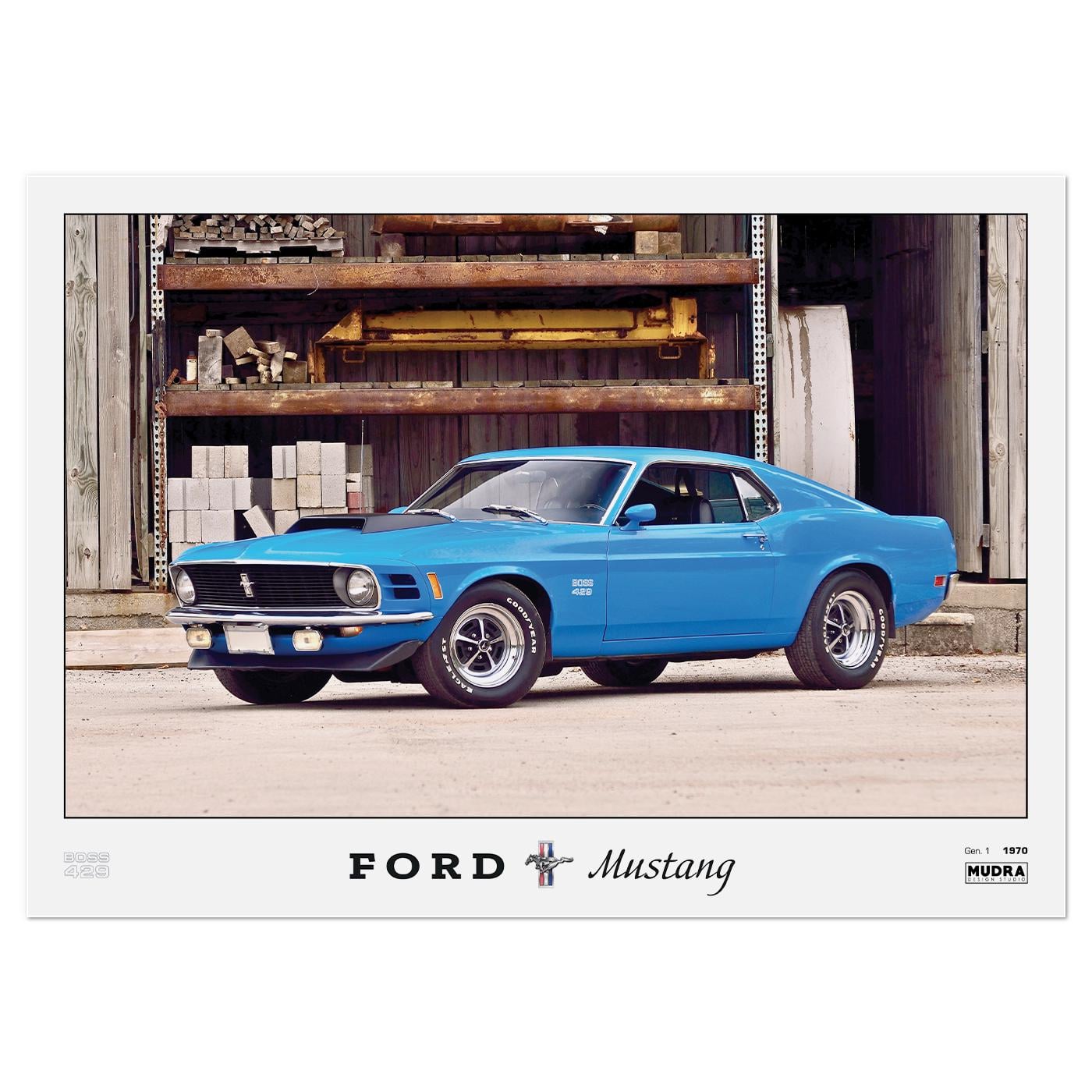 Плакат автомобильний Ford Mustang BOSS 84x60 см (0289) Плакат автомобильний Ford Mustang BOSS 84x60 см (0289)