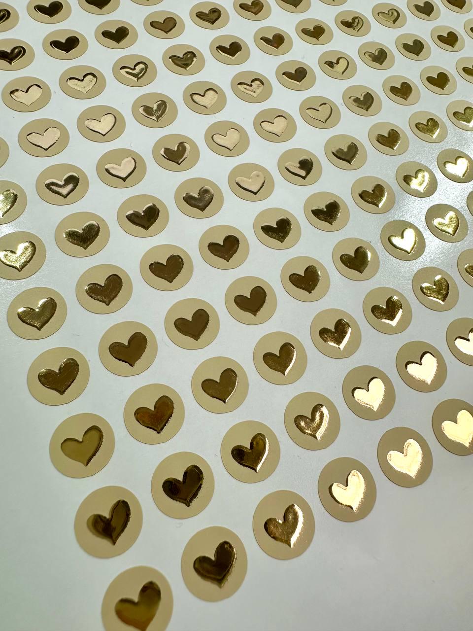 Наклейки для карт лояльности с золотом-наклейки для отметок клиентов 500 шт. Бежевый