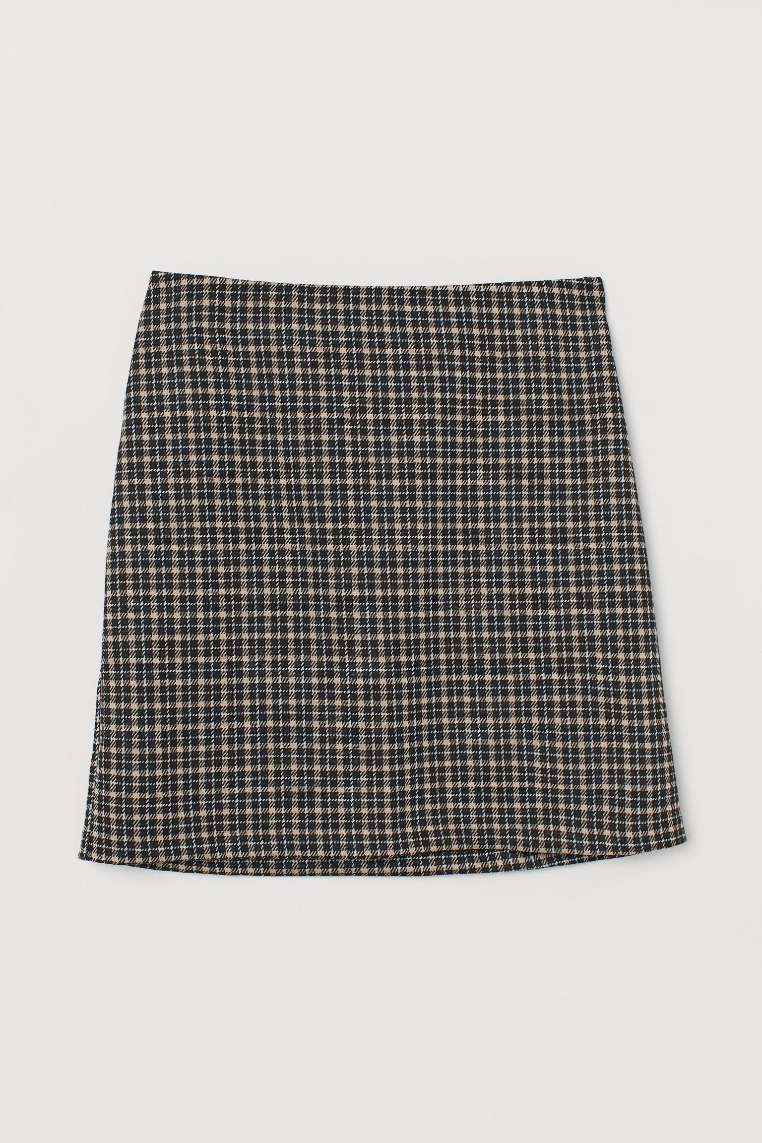 Юбка S Черно-бежевый (6813731wer)