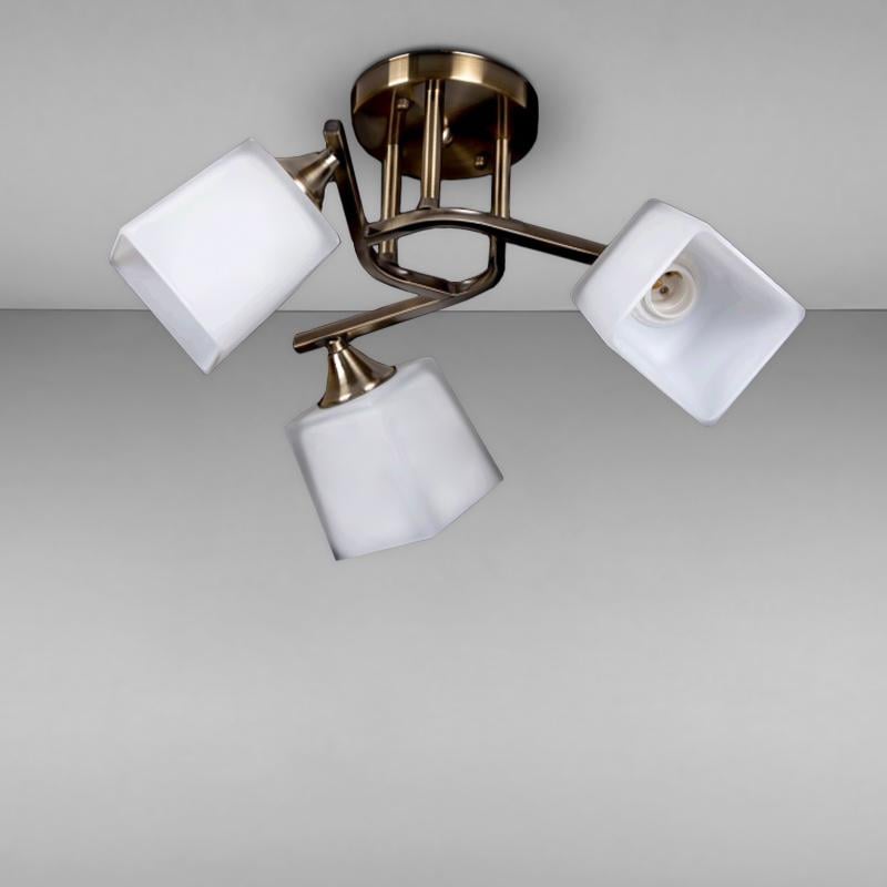 Люстра стельова LightHouse SR-17010/3 AB D530хH230 Бронзовий (16066) Люстра стельова LightHouse SR-17010/3 AB D530хH230 Бронзовий (16066)