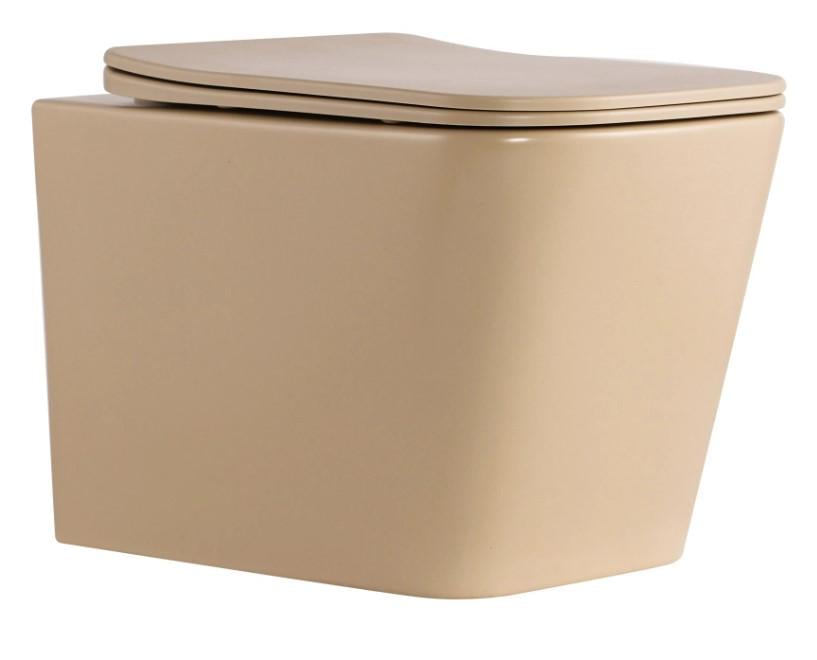 Унитаз подвесной Qtap Robin Ultra Quiet с сиденьем Slim Duroplast/Soft-close/Quick relase (QT17332303ASSB)