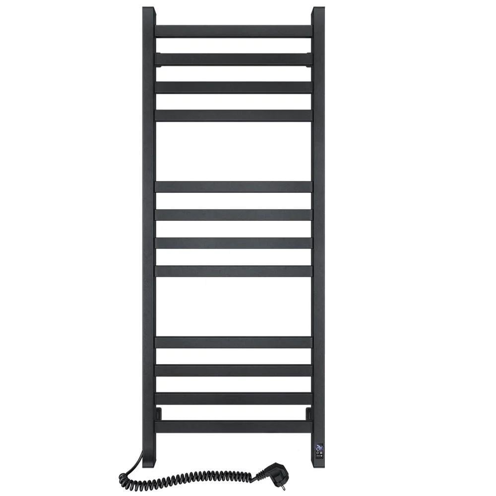 Полотенцесушитель электрический SANTAN Лестница Авангард Sensor левосторонняя 480х1200 мм Черный (323495)