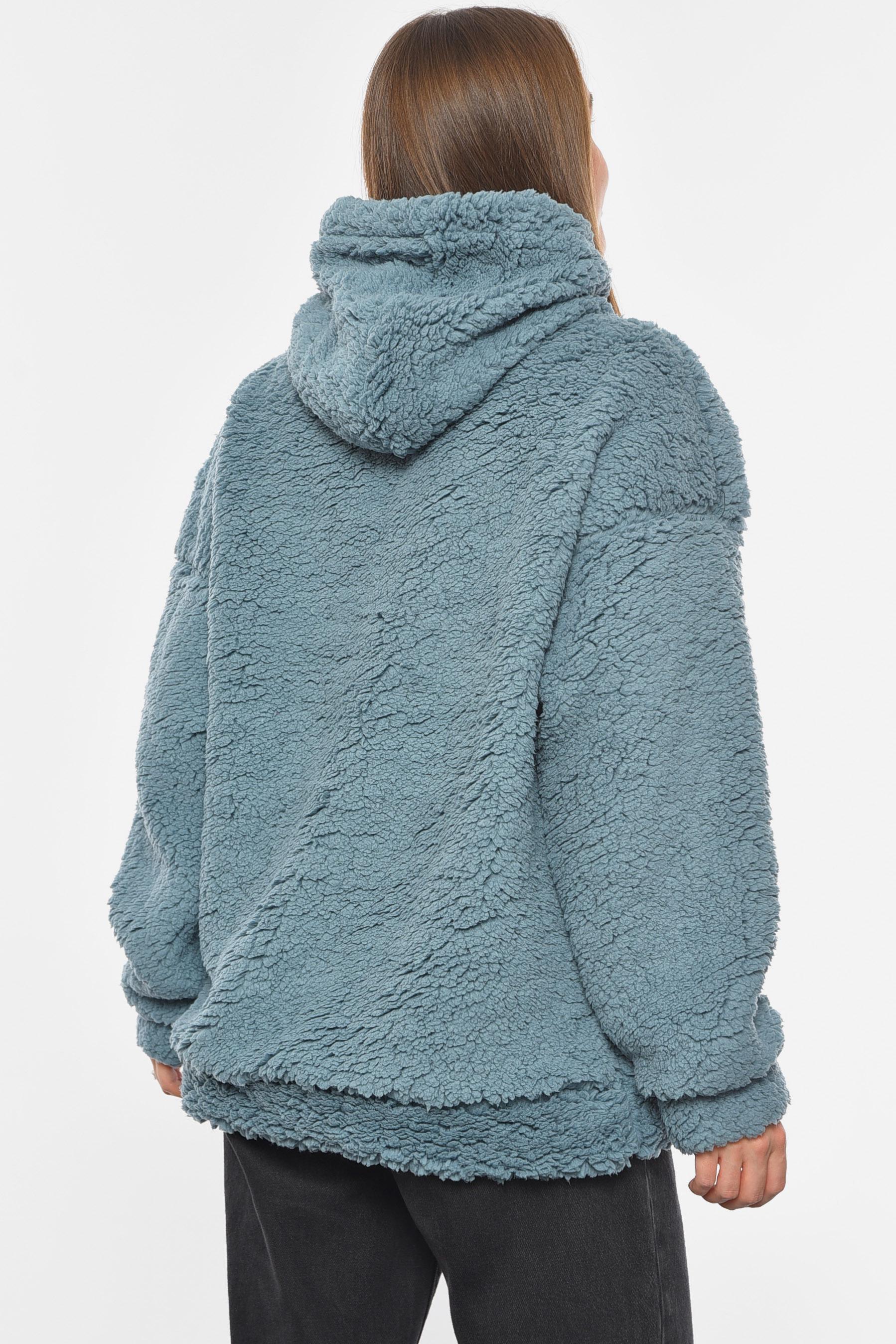 Худі жіноче тедді S-XL Блакитний (190269) - фото 3 Худі жіноче тедді S-XL Блакитний (190269) - фото 3
