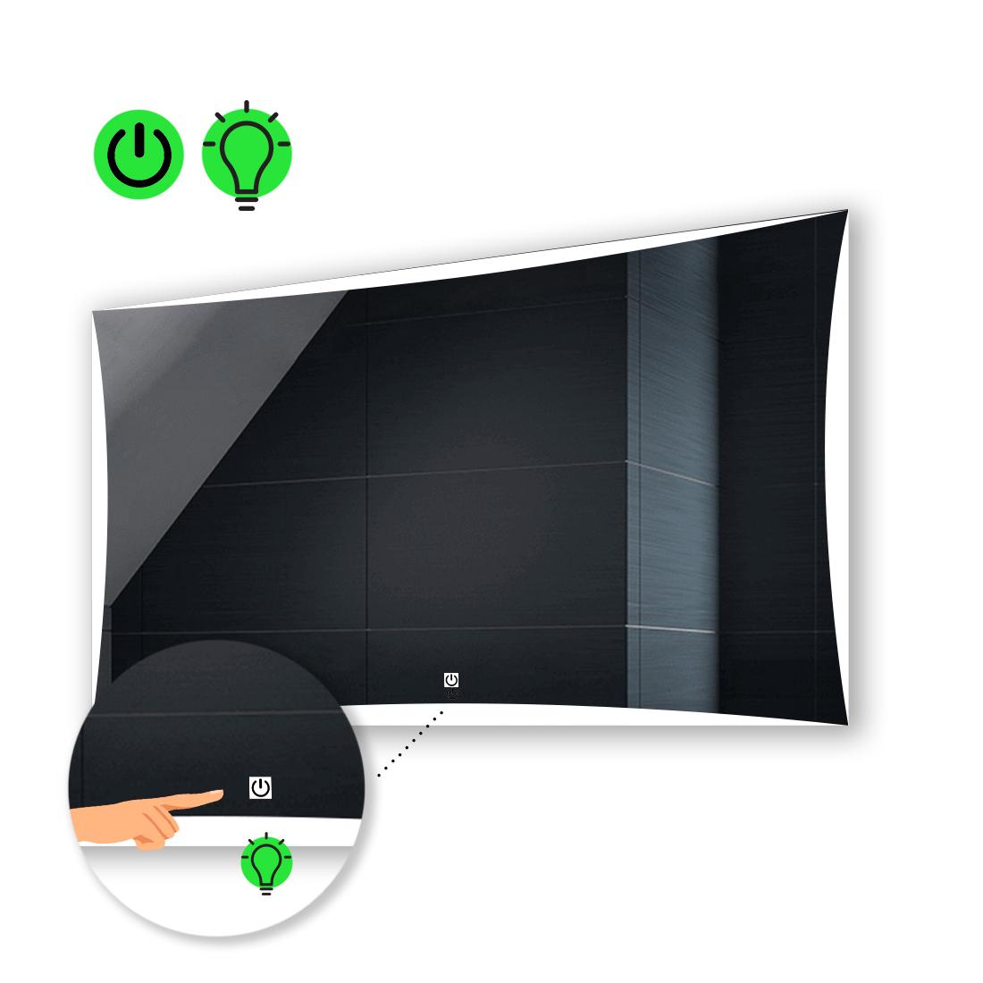 LED-зеркало 100x70 см с сенсорной кнопкой управления Amado (Amadog142)