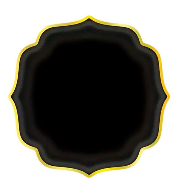 Набор одноразовых тарелок Black elegance 10 шт. 23 см (32176565)