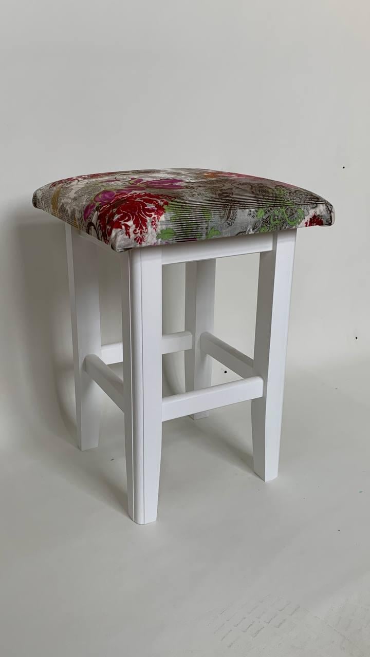Табуретка кухонна дерев’яна Скіф ТК-14 Білий/Принт - фото 5 Табуретка кухонна дерев’яна Скіф ТК-14 Білий/Принт - фото 5