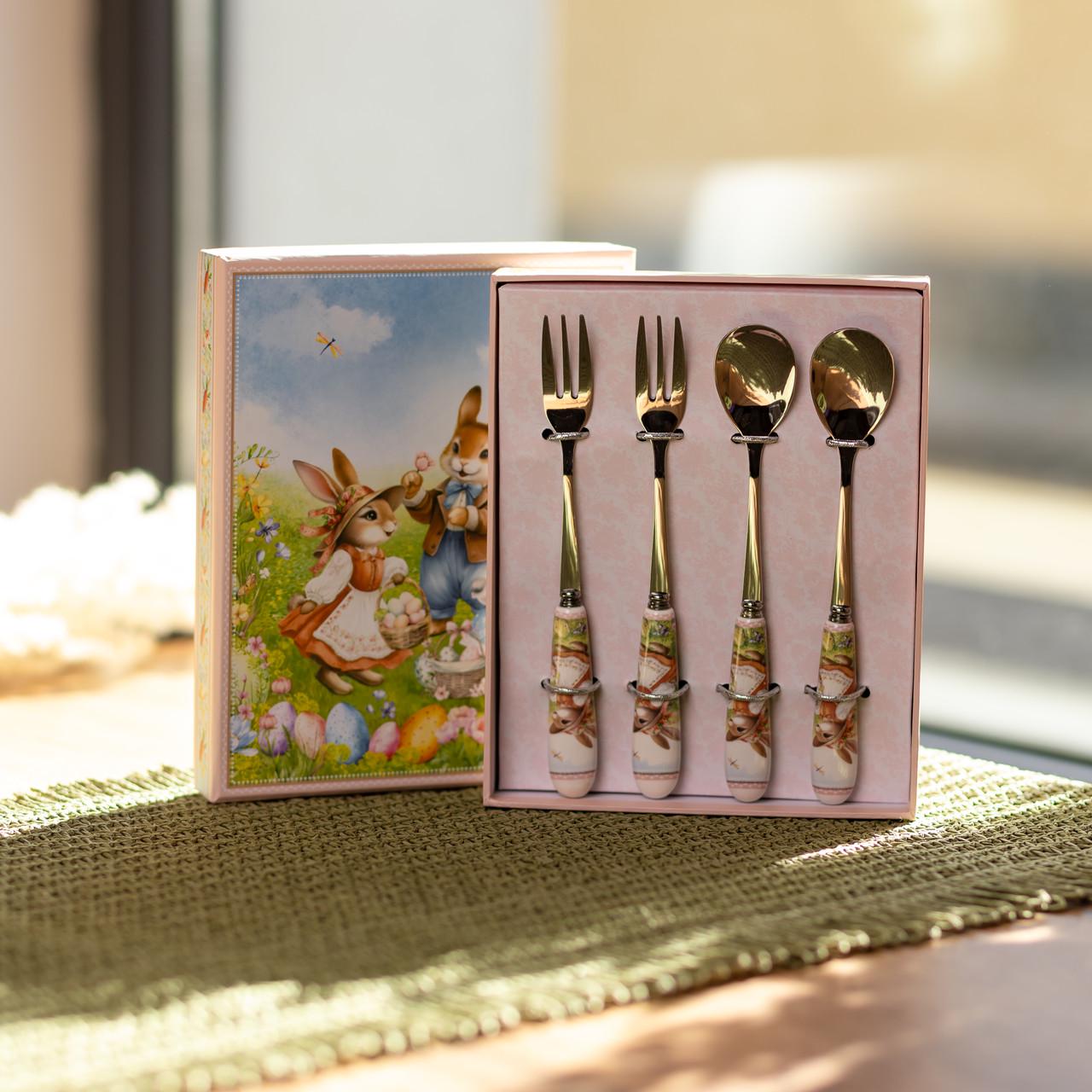 Набор столовых приборов Rabbit Family 4 пр. на 2 персоны (HP-7323-12)