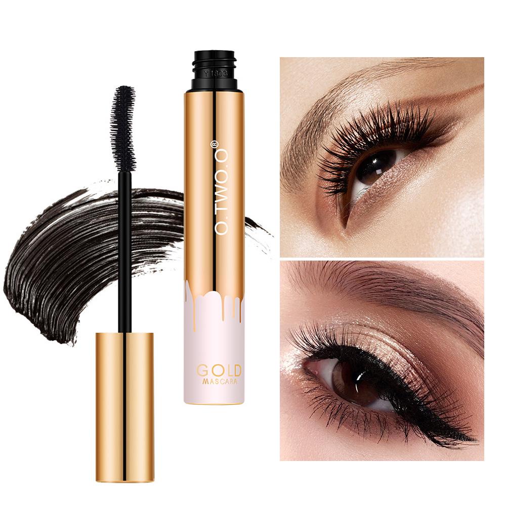 Туш для вій з ефектом подовження O.TWO.O Instant Oversize Volume Gold Mascara 10 г Чорний - фото 3